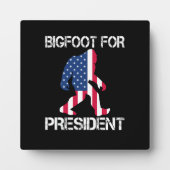 Bigfoot voor President Funny Bigfoot Fotoplaat (Voorkant)