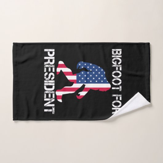 Bigfoot voor President Funny Bigfoot Handdoek (Handdoek)