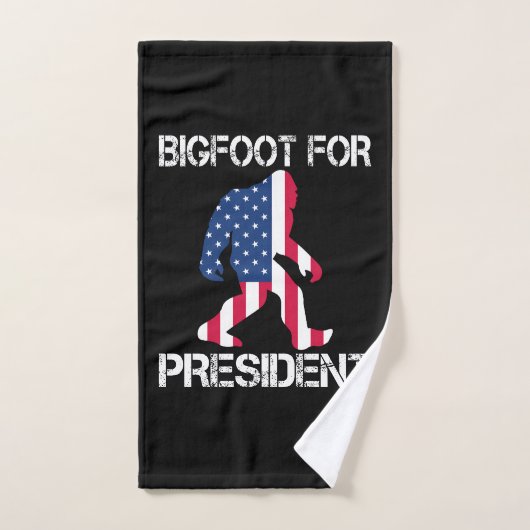 Bigfoot voor President Funny Bigfoot Handdoek (Handdoek)