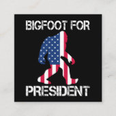 Bigfoot voor President Funny Bigfoot Informatiekaartje (Voorkant)