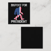 Bigfoot voor President Funny Bigfoot Informatiekaartje (Voorkant / Achterkant)