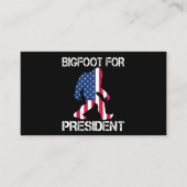 Bigfoot voor President Funny Bigfoot Klantenkaartje (Voorkant)
