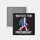 Bigfoot voor President Funny Bigfoot Magneet (Voorkant / Achterkant)