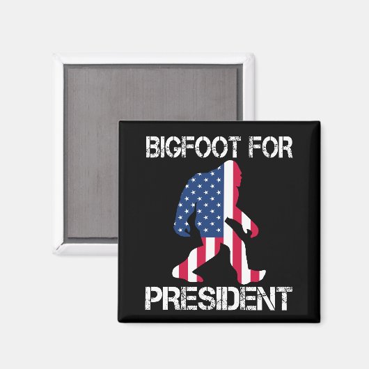 Bigfoot voor President Funny Bigfoot Magneet (Voorkant / Achterkant)