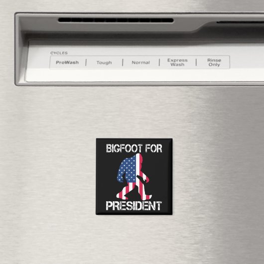 Bigfoot voor President Funny Bigfoot Magneet (Insitu (Vaatwasser))