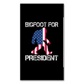 Bigfoot voor President Funny Bigfoot Magnetisch Visitekaartje (Voorkant Verticaal)