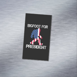 Bigfoot voor President Funny Bigfoot Magnetisch Visitekaartje