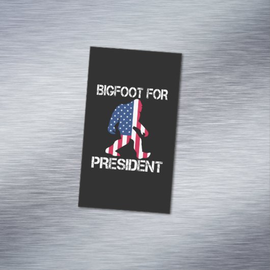 Bigfoot voor President Funny Bigfoot Magnetisch Visitekaartje (Voorbeeld)