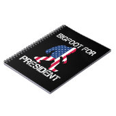 Bigfoot voor President Funny Bigfoot Notitieboek (Linkerzijde)