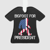 Bigfoot voor President Funny Bigfoot Ornament (voorkant)