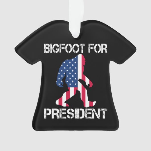 Bigfoot voor President Funny Bigfoot Ornament (voorkant)