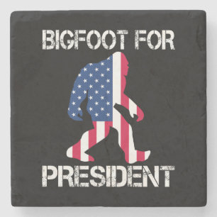 Bigfoot voor President Funny Bigfoot Stenen Onderzetter