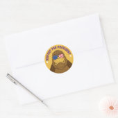 Bigfoot voor President Funny Sasquatch Ronde Sticker (Envelop)