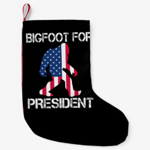 Bigfoot Voor President Grappige Bigfoot Kleine Kerstsok