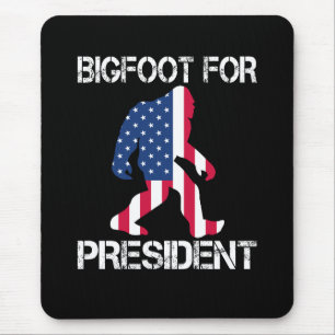 Bigfoot Voor President Grappige Bigfoot Muismat