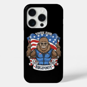 Bigfoot voor President VS Vlag Verkiezing 2024 Ste iPhone 15 Pro Case
