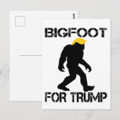 Bigfoot voor Trump 2024 verkiezingen Briefkaart (Voorkant / Achterkant)