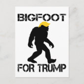 Bigfoot voor Trump 2024 verkiezingen Briefkaart (Voorkant)