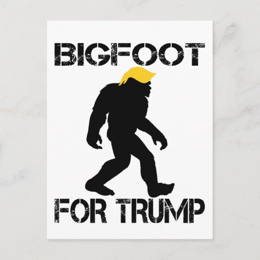 Bigfoot voor Trump 2024 verkiezingen Briefkaart (Voorkant)