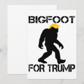 Bigfoot voor Trump 2024 verkiezingen Kaart (Voorkant / Achterkant)