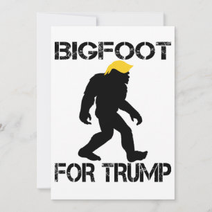 Bigfoot voor Trump 2024 verkiezingen Kaart