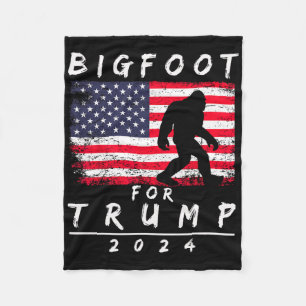 Bigfoot voor Trump - Stem Trump Grappige Sasquatch Fleece Deken