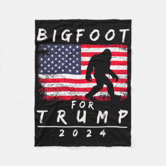 Bigfoot voor Trump - Stem Trump Grappige Sasquatch Fleece Deken