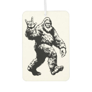 Bigfoot Vrede/Grappige Sasquatch Landelijke Houten Luchtverfrisser