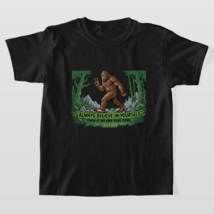 Bigfoot Vredesteken Geloof in jezelf Sasquatch T-shirt