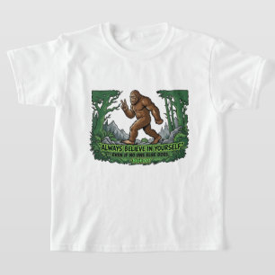 Bigfoot Vredesteken Geloof in jezelf Sasquatch T-shirt