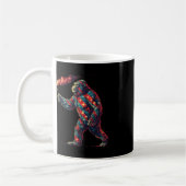 Bigfoot vuurwerk 4 juli Mannen Sasquatch Americ Koffiemok (Links)