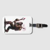 Bigfoot Vuurwerk 4 juli Vlag Sasquatch Bagagelabel (Voorkant (horizontaal))