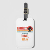 Bigfoot Waarneming In Travis Texas Bagagelabel (Voorkant (verticaal))