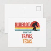 Bigfoot waarneming in Travis Texas Briefkaart (Voorkant / Achterkant)