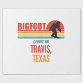 Bigfoot Waarneming In Travis Texas  Cadeaupapier (Vlak)