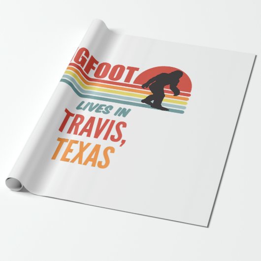 Bigfoot Waarneming In Travis Texas  Cadeaupapier (Uitgerold)