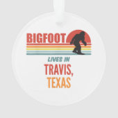 Bigfoot Waarneming In Travis Texas Ornament (achterkant)