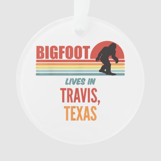 Bigfoot Waarneming In Travis Texas Ornament (voorkant)