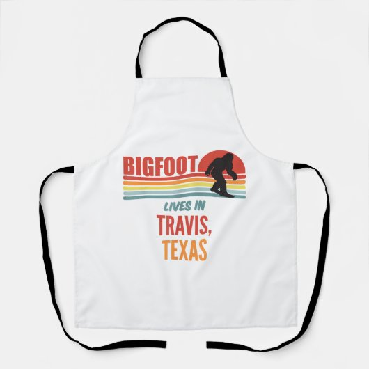 Bigfoot Waarneming In Travis Texas  Schort (Voorkant)