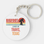 Bigfoot Waarneming In Travis Texas  Sleutelhanger (Achterkant)