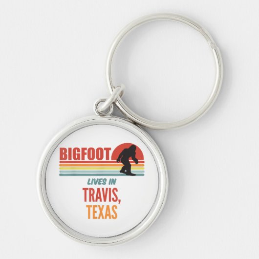 Bigfoot Waarneming In Travis Texas  Sleutelhanger (Voorkant)