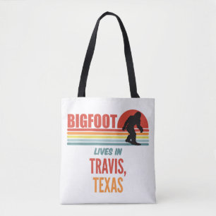 Bigfoot Waarneming In Travis Texas Tote Bag