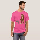 Bigfoot Walking Catahoula Leopard Dog Shirt Ufo Be (Voorkant volledig)