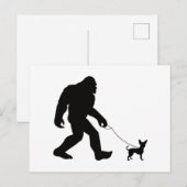 Bigfoot Walking Chihuahua Briefkaart (Voorkant / Achterkant)