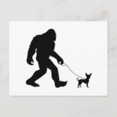 Bigfoot Walking Chihuahua Briefkaart (Voorkant)