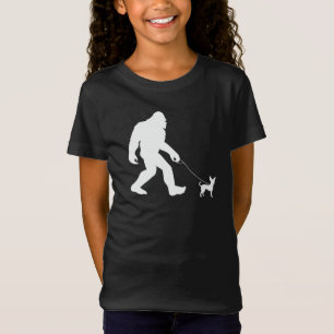 Bigfoot Walking Chihuahua T-shirt