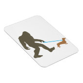 Bigfoot Walking Dachshund Sasquatch Doxie Dog Gift Magneet (Rechterzijde)