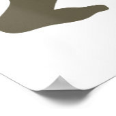 Bigfoot Walking Dachshund Sasquatch Doxie Dog Gift Poster (Hoek)