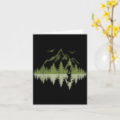 Bigfoot Walking Forest Sasquatch Woods Parks Men W Kaart (Gele Bloem)