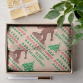 Bigfoot Walking Funny Kerstfeestay Print Tissuepapier (Geschenk)